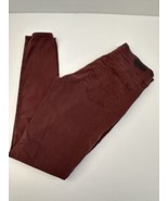 AG Adriano Goldschmied Womens Farrah Skinny Jeans Burgundy Maroon Red Si... - $19.99