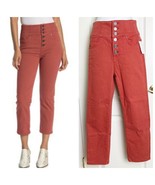 New Joie Laurelle high Waist button fly crop denim jeans 26 - $702.93 MXN