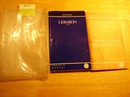 1992 Chrysler LeBaron Sedan Owners Manual [Paperback] Chrysler - £15.47 GBP