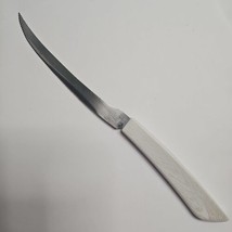 Ekco Filet Knife Serrated Blade 8.5&quot; Long White Plastic Handle Stainless... - $11.51