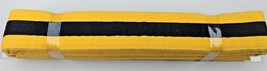Martial Arts / MMA Belt ~ Yellow with Black Stripe - $4.95