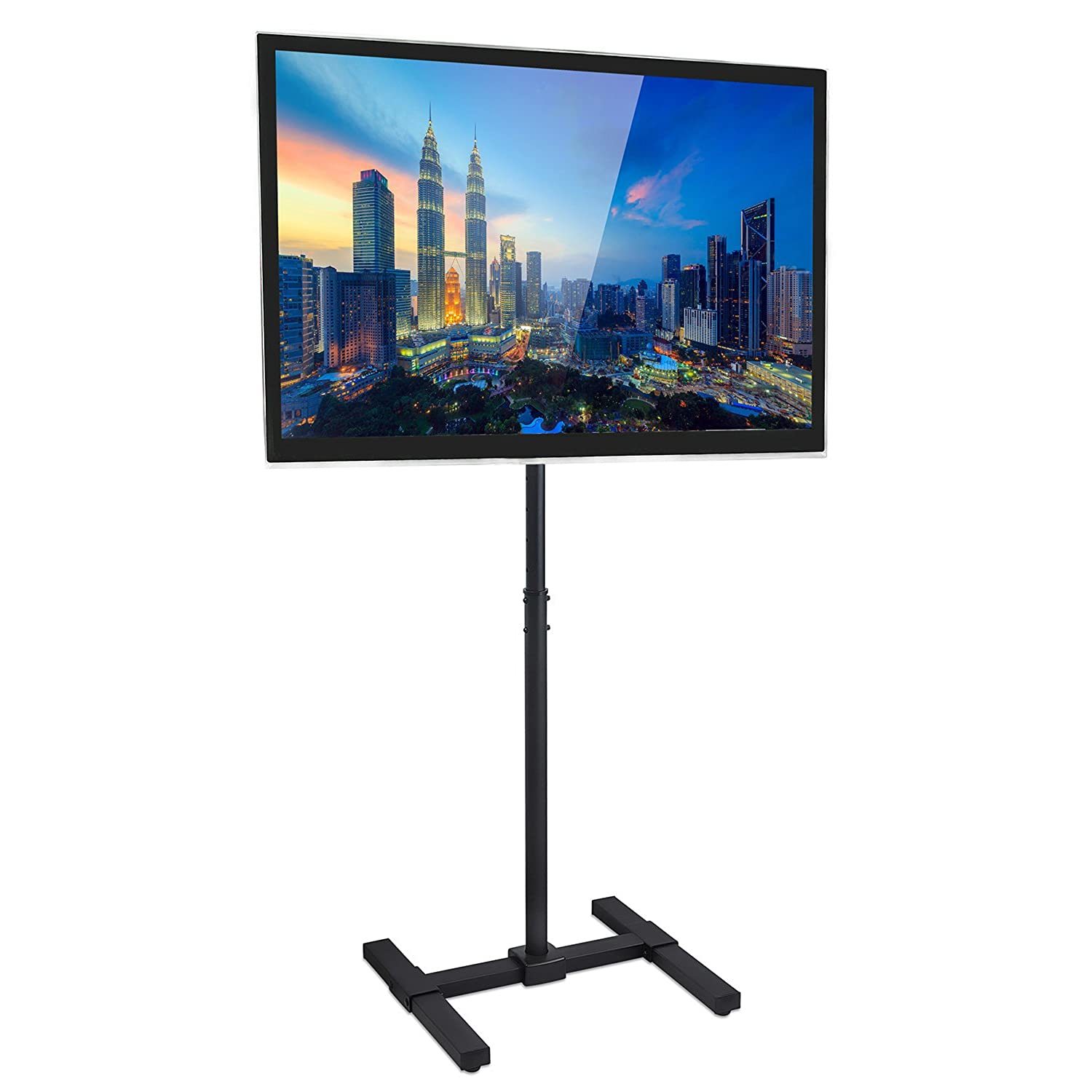 Tv Floor Stand | Universal Pedestal Tv Stand For 13-42 Inch Screens | Tall And A - $115.99