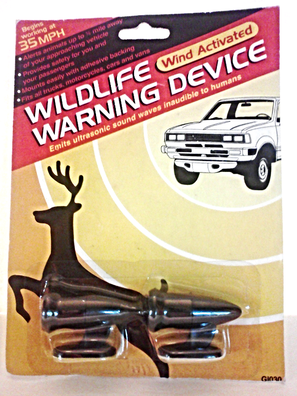 New Wind Activated Wildlife Warning Device Ultrasonic Waves Alert Animal... - $4.50