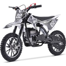MotoTec Demon 40cc 4-Stroke Kids Gas Dirt Bike High Performance in White - $469.00