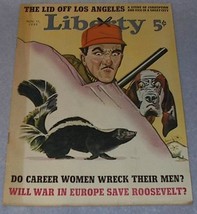 Liberty Magazine November 11, 1939 War Roosevelt - $11.95