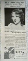 Melba ABC Of Beauty Print Advertisement Art 1920s - £7.81 GBP