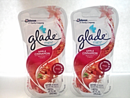 New Glade Plug In Apple Cinnamon Scented Oil Refills 0.67 FL OZ (Lot Of 2) - $6.00