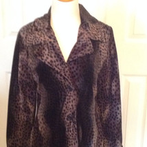 Chic And Elegant Cheetah   Leopard Faux Fur Shirt   Jacket   Size: Medium - £47.15 GBP