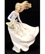 12&quot; LLADRO &quot;PETALS ON THE WIND&quot; PORCELAIN WOMEN FIGURINE #6767 - €256,89 EUR