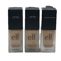 ELF Flawless Satin Foundation 130 Snow Cool Pink Undertones .68 oz. New ... - €29,53 EUR