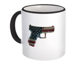 Gun American Flag : Gift Mug 2nd Amendment United States NRA Pistol - £12.51 GBP