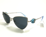 Swarovski Sunglasses SK7003 400187 Polished Silver with Large Blue Cryst... - $130.68