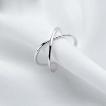 Vintage 925 Sterling Silver Cross Rings for Women Wedding Trendy Jewelry Large A - £6.68 GBP