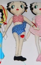 Betty Boop 17&quot; Stuffed Red/White/Blue Doll. Patriotic Betty Adorable. - £3.18 GBP