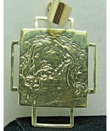 14kt Gold 1.25&quot; Jesus Pendant Rosary Watch FOB El Amor Eterno Love Etern... - $388.46 CAD