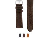 HIRSCH Forest Textured Calf Leather Watch Strap - Brown - M - 12mm - £26.27 GBP