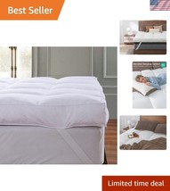 Queen Pillow Top Mattress Topper - Cooling Cloud-Like Comfort for Blissf... - $74.99
