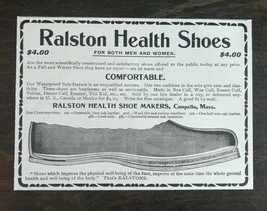 Vintage 1900 Ralston Health Shoes Original Ad 1021 - $6.64
