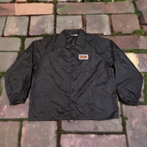 Vintage Yellow Patch K-Brand USA Windbreaker Black Jacket Mens XL Thin - $24.95