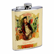 Vintage Cigar Box Poster D1 Flask 8oz Stainless Steel Hip Drinking Whiskey - £11.69 GBP
