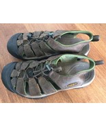 KEEN Mens Sz 9-9.5 Sport Sandals Brown Hiking Closed Toe Fisherman Shoes P - $21.74