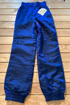 Vintage Nils Women’s high waisted Winter Ski snow pants size 8 Shiny Blue H1 - £157.45 GBP