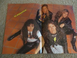 Slaughter teen magazine poster clipping black boots in leather on the fl... - $4.00