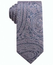 MSRP $60 Ryan Seacrest Distinction Men&#39;s Atwood Paisley Slim Tie Blue On... - $11.97