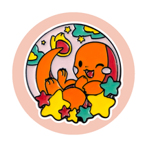 Pokemon Fantasy Enamel Pin: Charmander with Stars - $19.90