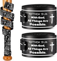 2 Pcs Baseball Bat Grip Tapes 1.1Mm Precut and Full Adhesive Back Cross ... - $14.60