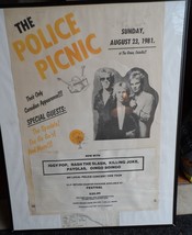 The Police Picnic 1981 Original Poster Iggy Pop Sting The Specials Oakville Cana - £639.48 GBP