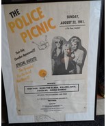 THE POLICE PICNIC 1981 ORIGINAL POSTER IGGY POP STING THE SPECIALS OAKVI... - $800.00