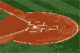 Pepita Needlepoint Canvas: Home Plate, 10&quot; x 7&quot; - $50.00+