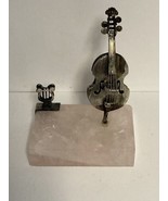 925 ⭐️ 14 F9 800 Silver Miniature Upright Bass Figurine By Luigi Signorini - £97.30 GBP