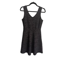 Katherine Barclay Black Marled Dress Fit &amp; Flare Work Career V-Neck Busi... - $469.08 MXN