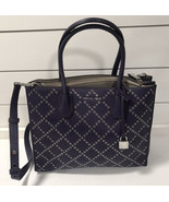 Michael Kors Large Convertible Tote Iris Leather Mercer Stud &amp; Grommet P... - €128,98 EUR