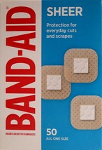 Band-Aid Shear Spots Adhesive Bandages, One Size 7/8x7/8 Inch, 50/Box - $6.92