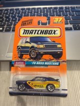 MatchBox in Blister Pack - Series 5 - #37 - 1970 Boss Mustang - Yellow a... - $8.90
