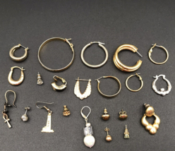 Single Earring Lot of 22 Pieces Costume Metal - £7.91 GBP