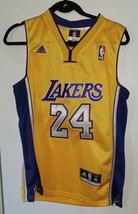 Vintage Adidas Los Angeles Lakers Kobe Bryant 24 Gold Swingman Jersey Youth XL - £47.96 GBP