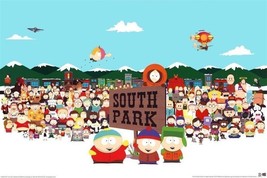 South Park Affiche Fonte Shot Tout Personnages Southpark - $1,143.78 MXN