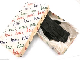 Leather Gloves  2 Pair VTG Black Genuine Cashmere Lining 6.5 &amp; 7 NOS Ori... - $42.77