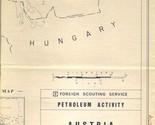 Austria Petroleum Activity Map 1982 Foreign Scouting Service Rightholder... - $51.42
