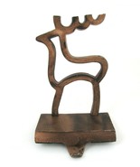 Rustic Reindeer Christmas Stocking Holder Brown Modern Silhouette 1.8 lb... - £16.98 GBP