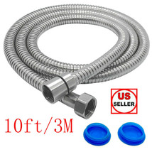 10FT/3M Stainless Steel Shower Head Hose Extra Long Hand Held Bathroom F... - £13.28 GBP