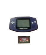 Nintendo Game Boy Advance Handheld System AGB-001 Indigo Blue w/Game Tested - $109.74 CAD