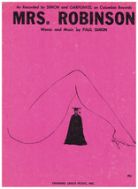 Vintage Mrs. Robinson sheet music by Paul Simon Charing Cross music 1968 - £5.47 GBP