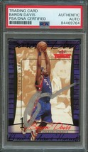 2004-05 Fleer Throwbacks #1 Baron Davis Signed AUTO PSA Slabbed Hornets - £62.94 GBP