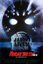 1986 Friday The 13th Part 6 Jason Lives Movie Poster 11X17 Crystal Lake Voorhees - £9.70 GBP