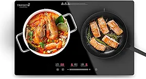 900W+900W Double Burner Induction Cooktop, 2 Induction Burners With 9 Po... - $285.99
